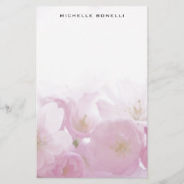 モダン ミニマル プロフェッショナル フラワー デザイン 便箋