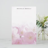 モダン ミニマル プロフェッショナル フラワー デザイン 便箋 (スタンド正面)