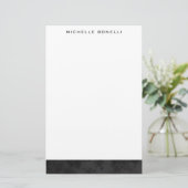 モダン ミニマル プロフェッショナル プレーン シンプル ユニーク 便箋 (スタンド正面)