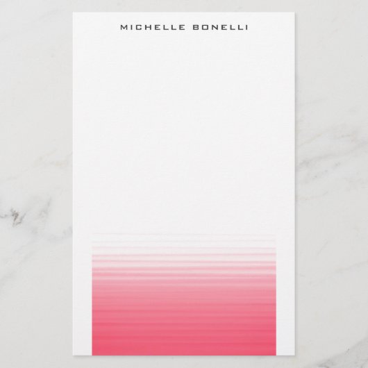 モダン ミニマル プロフェッショナル プレーン シンプル 便箋 (正面)