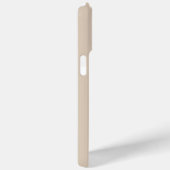 モダン ミニマル ベージュ 名前入り Case-Mate iPhoneケース (裏面 / 右)