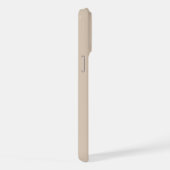 モダン ミニマル ベージュ 名前入り iPhoneケース (右側面)