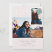 モダン ミニマル ボーホ | 卒業写真パーティー 招待状 (裏面)