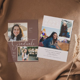 モダン ミニマル ボーホ | 卒業写真パーティー 招待状