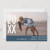 モダン ミニマル マルチ フォト おしゃれ スタイリッシュな クリスマス (裏面)