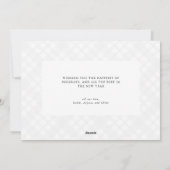 モダン ミニマル マルチ フォト ホリデー フォト カード (裏面)