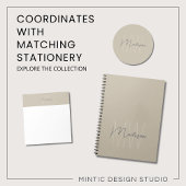 モダン ミニマル モノグラム ノートブック