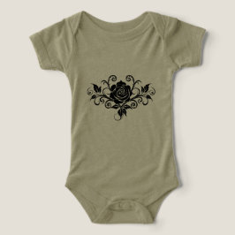 モダン ミニマル ローズ マーク ベビーTシャツ