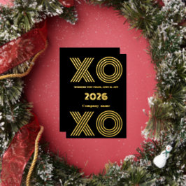 モダン ミニマル,会社のエレガントなXO XO 箔シーズンカード