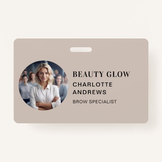 モダン, ミニマル，写真，サロン バッジ (正面)