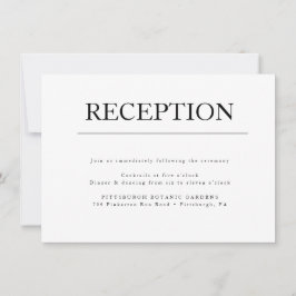 モダン ミニマル 初期の結婚式 受付 カード