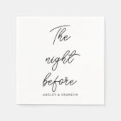 モダン ミニマル 前夜のナプキン スタンダードカクテルナプキン (正面)