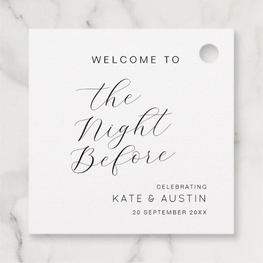 モダン ミニマル 前夜 フェイバータグ (裏面)