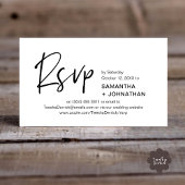 モダン ミニマル 婚約返信 Dinner Invitation エンクロージャーカード