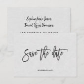 モダン ミニマル 手書き Save The Date セーブザデート (正面/裏面)