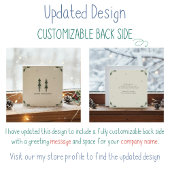 モダン ミニマル 法人用 ホリデー カード