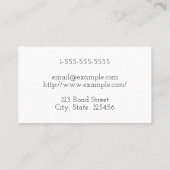 モダン＆ミニマル 法律カウンセラー名刺 名刺 (裏面)