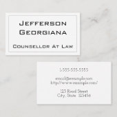 モダン＆ミニマル 法律カウンセラー名刺 名刺 (正面/裏面)