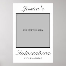 モダン ミニマル 白のキンセアニエラ フォト プロップ ポスター