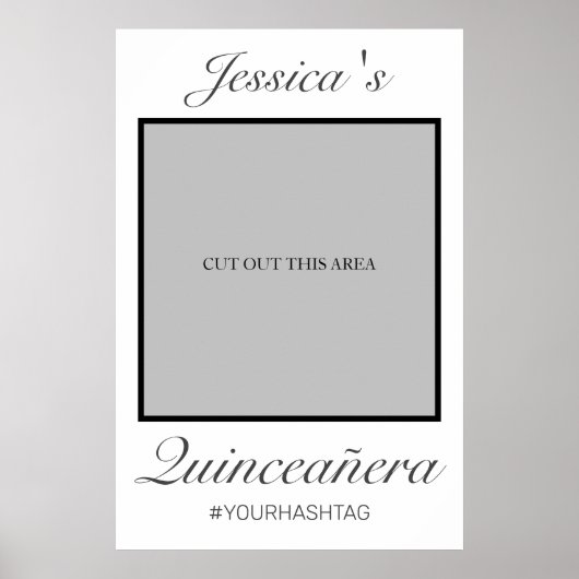 モダン ミニマル 白のキンセアニエラ フォト プロップ ポスター (正面)