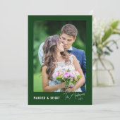 モダン ミニマル 結婚 幸せな新婚 シーズンカード (スタンド正面)