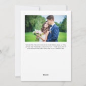 モダン ミニマル 結婚 幸せな新婚 シーズンカード (裏面)