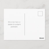 モダン ミニマル 編集可能な名前 | 黒と白 ポストカード (裏面)