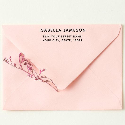 モダン ミニマル 返送先住所 セルフインキングスタンプ