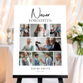 モダン ミニマル 追悼 オーダーメイド フォト コラージュ ポスター