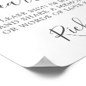 モダン ミニマル 追悼 記念 テーブル ポスター (角)