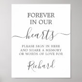 モダン ミニマル 追悼 記念 額縁 ポスター (正面)