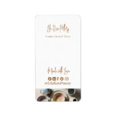 モダン ミニマル 陶芸 陶器 ビジネス 箱 ラップ ラベル (正面)
