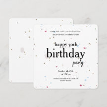 モダン ミニマル 30歳の誕生日パーティー, 30歳の誕生日