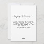 モダン ミニマル 6 枚の写真コラージュ 年間ベスト シーズンカード (裏面)