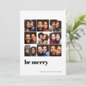 モダン ミニマル 9マス ホリデー クリスマス フォト (スタンド正面)