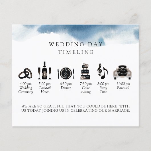 モダン, ミニマル, Blueのタイムラ結婚インとプログラム (正面)