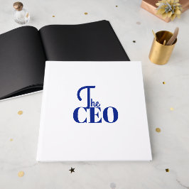 モダン ミニマル CEO ブルー ゲストブック