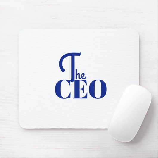 モダン ミニマル CEO ブルー マウスパッド (マウス)