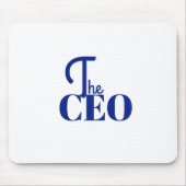 モダン ミニマル CEO ブルー マウスパッド (正面)