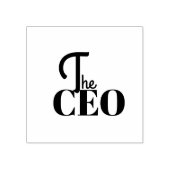 モダン ミニマル CEO ブルー ラバースタンプ (インプリント)