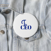 モダン ミニマル CEO ブルー 缶バッジ (インサイチュ)