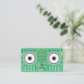 モダン ミニマル DJ ミュージック ターンテーブル 名刺 (スタンド正面)