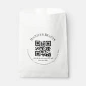 モダン ミニマル QRコード 小規模ビジネス フェイバーバッグ (正面)