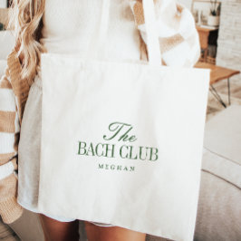 モダン ミニマル "The Bach Club" 名前 バチェラー トートバッグ