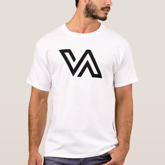 モダン ミニマル V A モノグラム Tシャツ (正面)