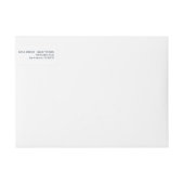 モダン +ミニマ結婚リスト差出人住所 ラップアラウンドラベル (正面)