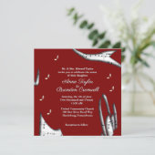 モダン ミュージック ウェディング テーマ 招待状 (スタンド正面)