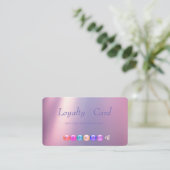 モダン メイクアップ ロイヤリティ カード (スタンド正面)