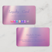 モダン メイクアップ ロイヤリティ カード (正面/裏面)