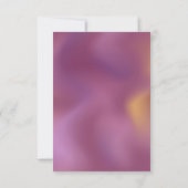 モダン メタリック オンブレ 食事選択 RSVP カード (裏面)